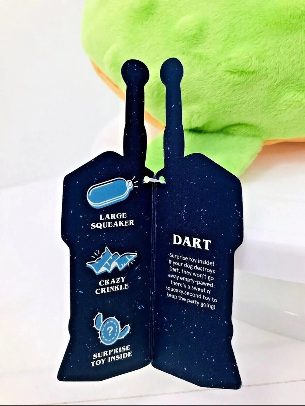 NWT “dart” Stranger Things Plush Dog Toy. Toy inside! RARE. Size M-L.